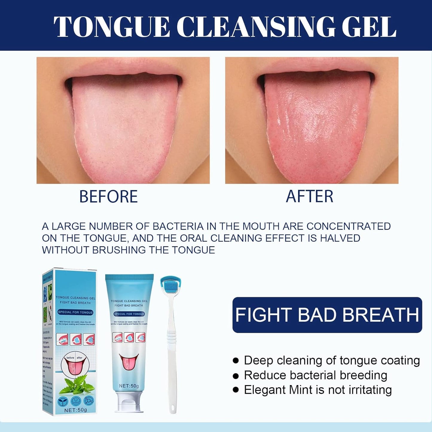 Tongue Cleaning Gel Set