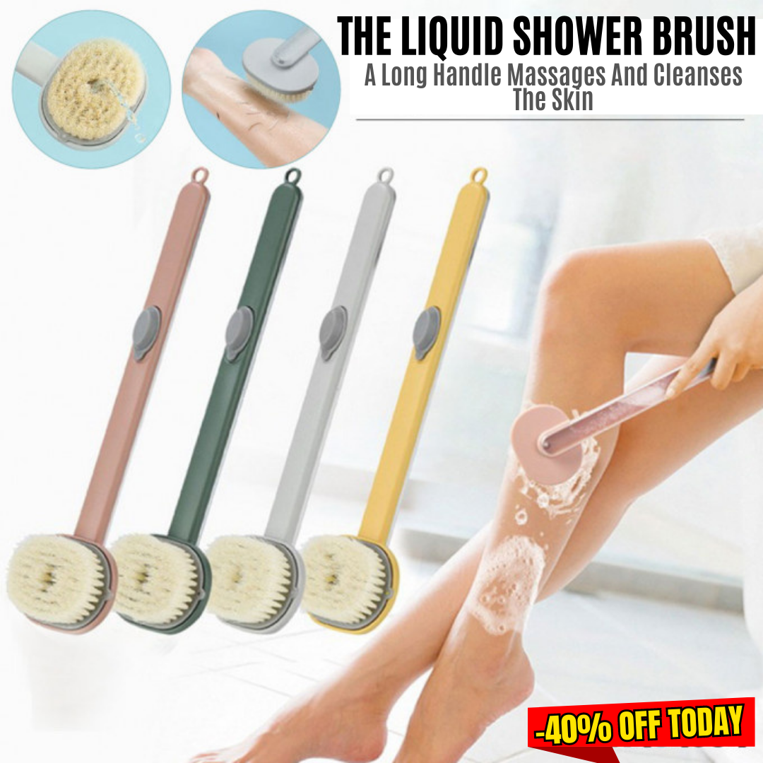 Bath Brush With Soap Dispenser For Massage, Exfoliation And Skin Purification